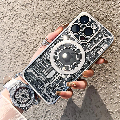 Original Plating Wireless Charging Magsafe Case For iPhone 16 15 14 Magnetic Soft Cases
