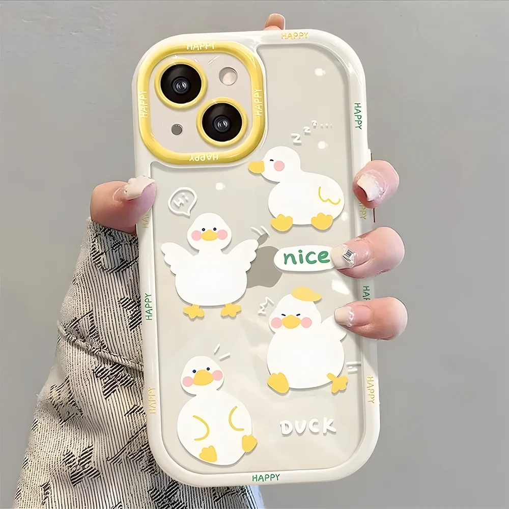 Cut Cat Aninal Phone Case For iPhone 17 16 15 Silicone Soft Cover
