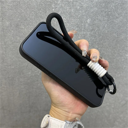 Luxury Wrist Strap Bracelet Lanyard Phone Case For iPhone 16 15 14
