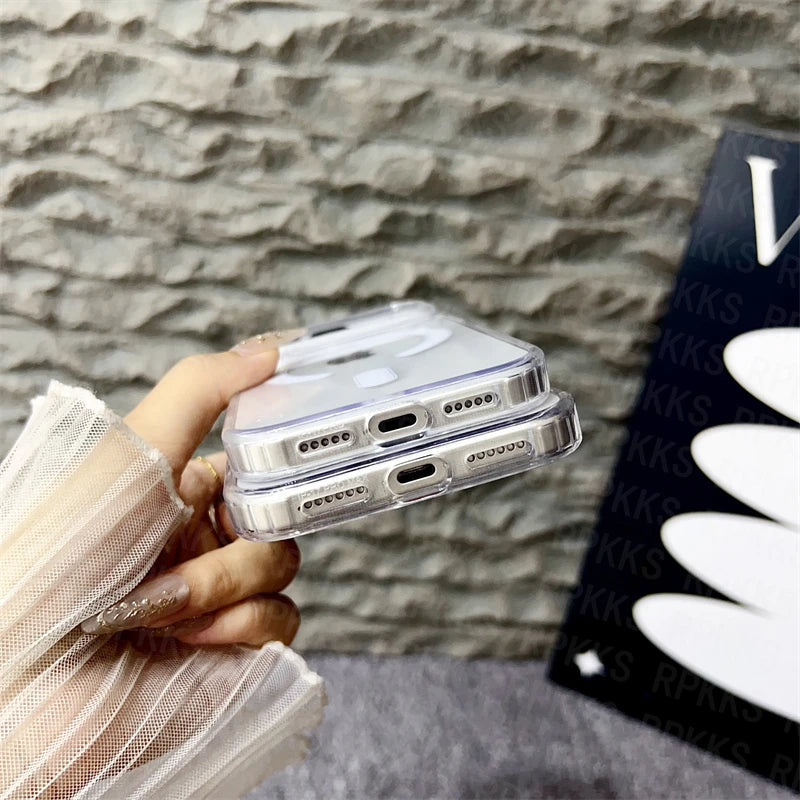 Magsafe Magnetic Clear Phone Case For iPhone 17 16 15 14 13 12