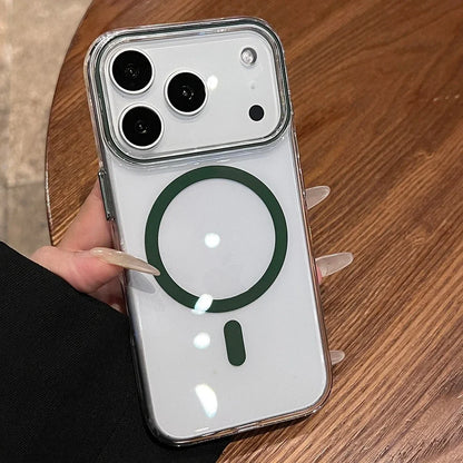 Transparent for Magsafe Hard PC Case for iPhone 17 Magnetic Candy Color Clear Ultra Slim Cover
