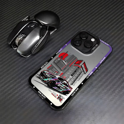 Tokyo Sports Racing JDM Drift Car Phone Case For iPhone 16 15 14 Anti Fall Matte Cover