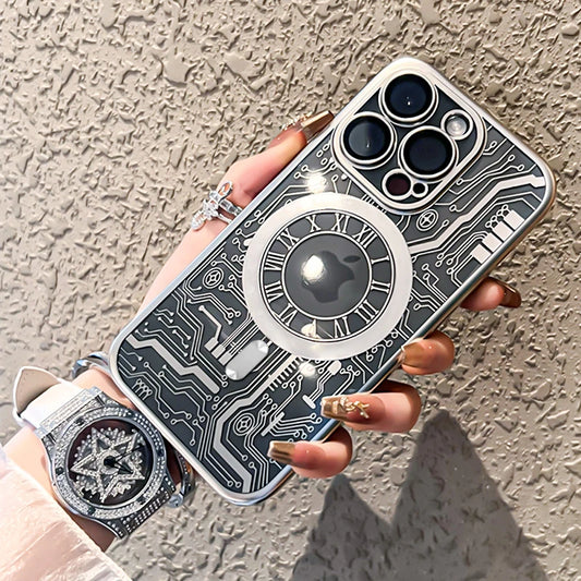 Original Plating Wireless Charging Magsafe Case For iPhone 16 15 14 Magnetic Soft Cases
