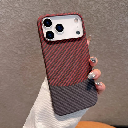 Luxury Carbon Fiber Kevlar Pattern Case For iPhone 17 Shockproof Retro Lines Cover