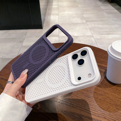 Cooling Heat Dissipation For Magsafe Case For iPhone 17 Breathable Magnetic Hard Phone Case