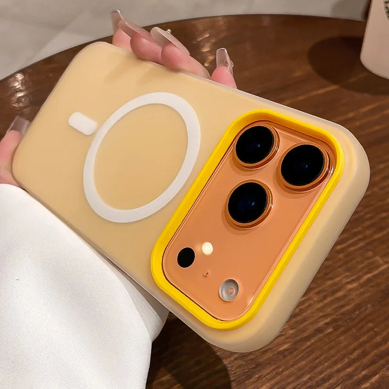 Luxury 2 IN 1 Magnetic Shockproof Case for iPhone 17 Liquid Silicone Magsafe Bumper Cover