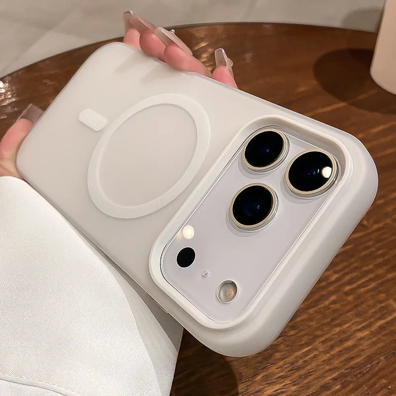 Luxury 2 IN 1 Magnetic Shockproof Case for iPhone 17 Liquid Silicone Magsafe Bumper Cover