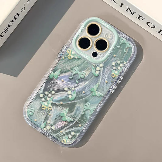Butterfly Phone Case For iPhone 16 15 14 Silicone Soft Cover Carcasas