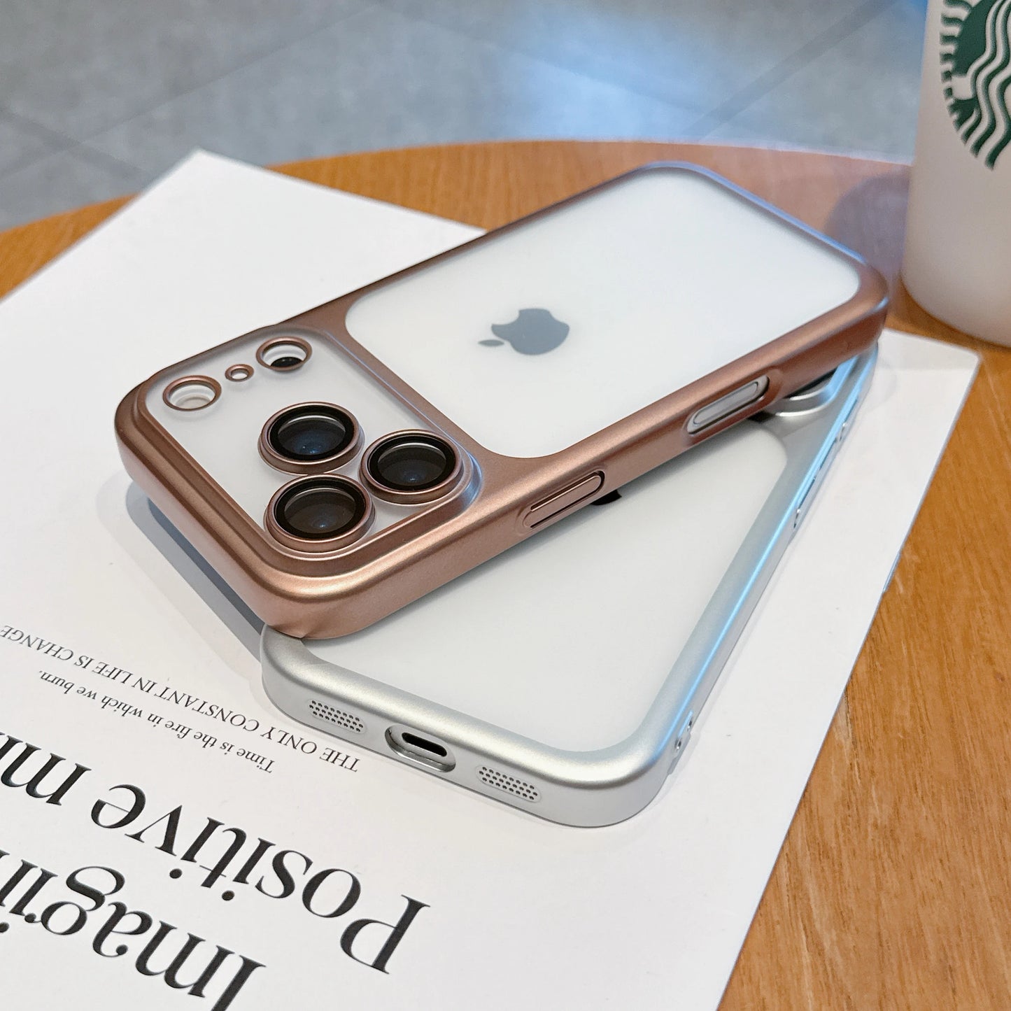 New Transparent Phone Case For iPhone 17 Plating Frame Lens Film Protection Anti-fall Hard Clear Cover