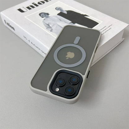 Luxury Magnetic Magsafe Wireless Charge Phone Case For iPhone 16 15 Shockproof Matte Case