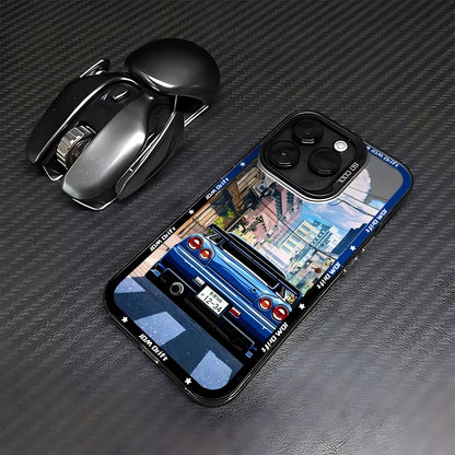Tokyo Sports Racing JDM Drift Car Phone Case For iPhone 16 15 14 Anti Fall Matte Cover