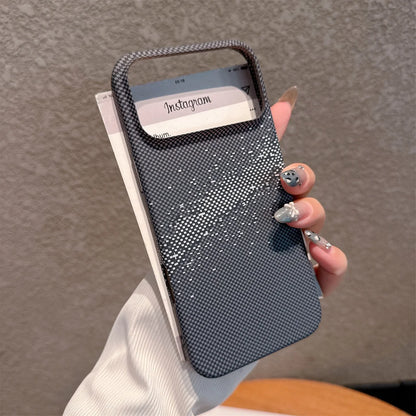 Luxury Carbon Fiber Kevlar Pattern Case For iPhone 17 Shockproof Retro Lines Cover