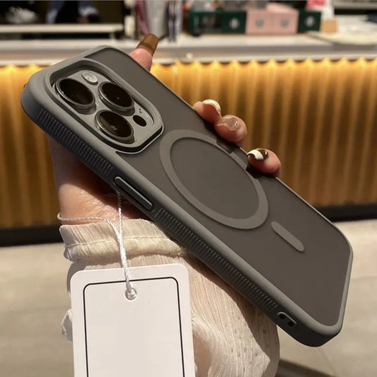 Clear Shockproof For Magsafe Wireless Charge Magnetic Case for iPhone 16 15 14 Matte Bumper Cover