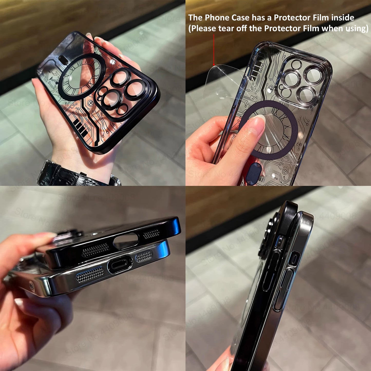 Original Plating Wireless Charging Magsafe Case For iPhone 16 15 14 Magnetic Soft Cases
