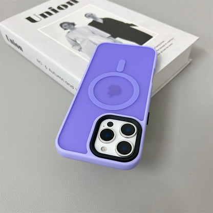 Luxury Magnetic Magsafe Wireless Charge Phone Case For iPhone 16 15 Shockproof Matte Case