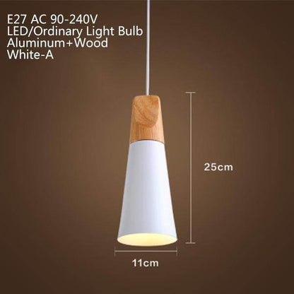 Nordic Modern Macaron Combination Wooden Pendant Lamp Loft Restaurant Cafe Decoration Pendant Light Bedroom Bedside Hanging Lamp