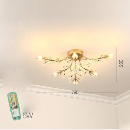 G9 Led Nodic Iron Glass Crystal LED Lamp.LED Light.Pendant Lights.LED Pendant Light.Pendant Lamp For Foyer Bedroom
