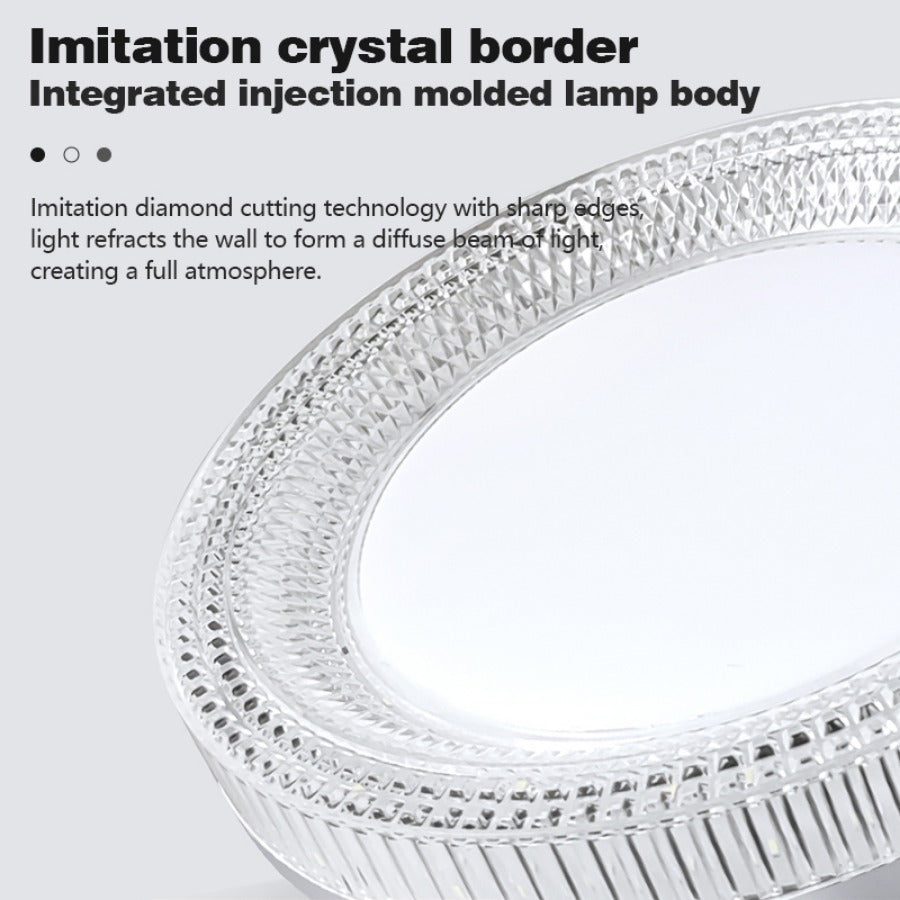 LED Ceiling Light Modern Simple Circular Crystal Light Indoor Home Light AC85-256V Living Room Bedroom Decor Lighting Fixtures