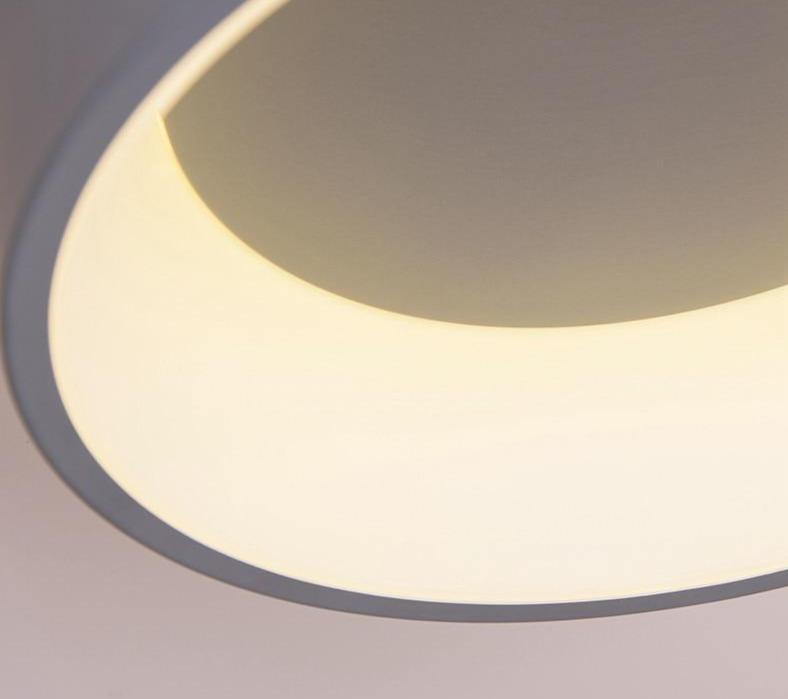 Round Circle Aluminum Modern Led Ceiling Light Lamp For Living Room Bedroom Dining Table Office Meeting Room