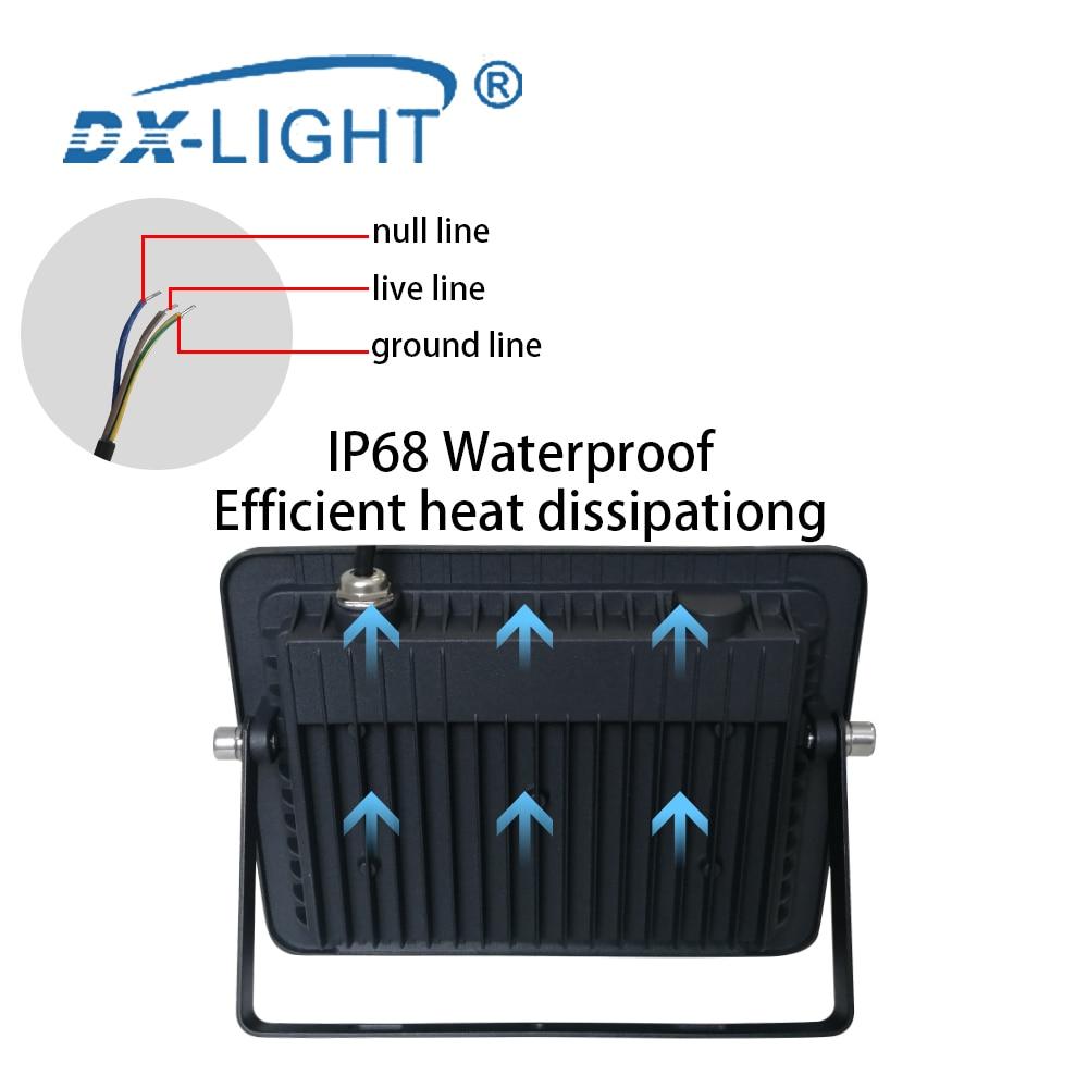 Ultra-thin 10W 20W 30W 50W 100W LED Flood Light Floodlight Spotlight IP68 Waterproof Outdoor Garden Lamp