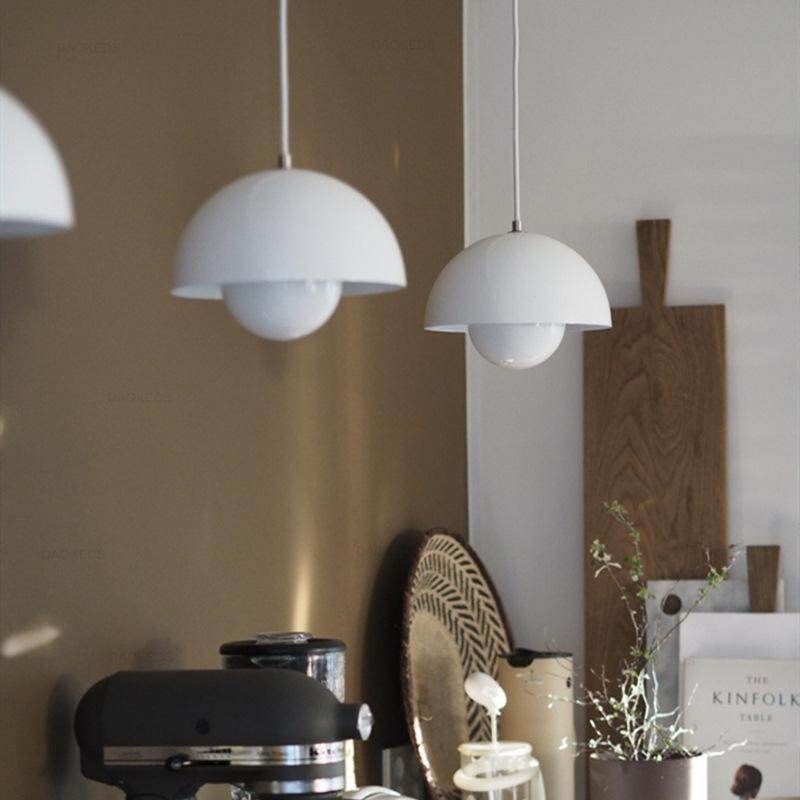 Restaurant Chandelier Creative Simple Office Clothing Shop Coffee Shop Bar Creative Color Flower Bud Led Pendant Lamp