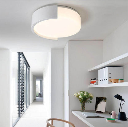 Modern LED Ceiling Light Lamp Dimmable Round Multicolor Lighting Fixture Bedroom Kitchen Surface Mount Living Room White Black