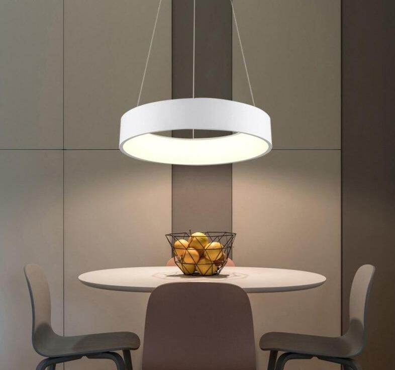 New LED Simple Pendant Lights Lamp For Living Room  Lustre Pendant Lights 3 Round Shape Pendant Ceiling Fixtures