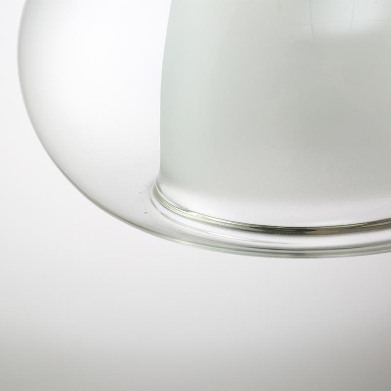 Indoor Glass Chandelier Crystal Glass Lamp Single Head Iron Glass
