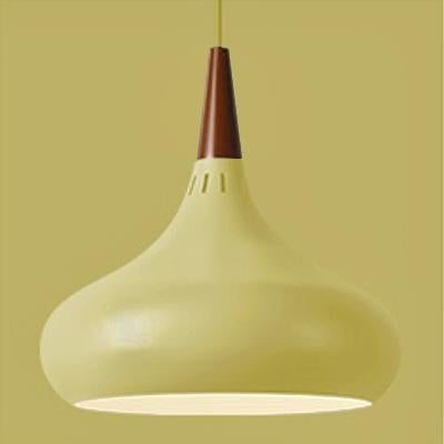 Nordic Single-headed Wooden Dining Chandelier Personality Creativity Macaroon Color Balcony Hollow Chandelier