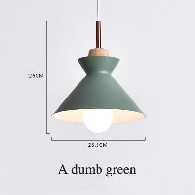 Fashion Indoor lighting pendant lights Wood and aluminum lamp restaurant bar coffee dining room LED hanging light fixture