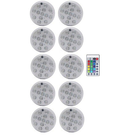RGB Submersible Light with Magnet 13 LED Underwater Night Light Swimming Pool Light for Outdoor Vase Fish Tank Pond