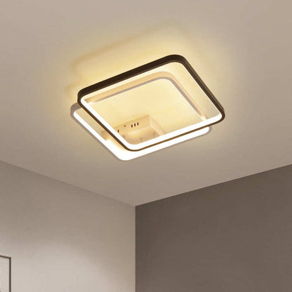 420x420mm Modern Led Ceiling Lights For Bedroom Study Room Living Room White+Black Color Home Deco Ceiling Lamp