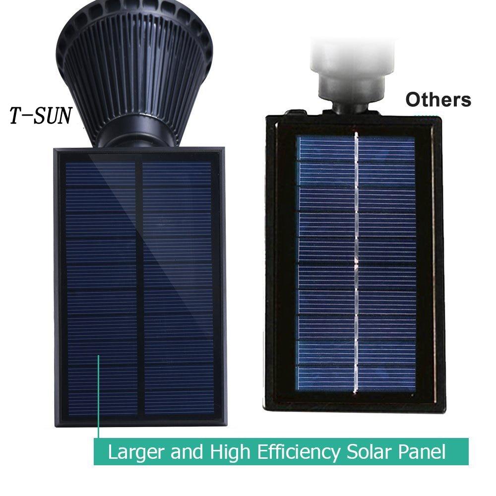 Solar Powered 4/7 LED Lamp Adjustable Solar Spotlight In-Ground IP65 Waterproof Landscape Wall Light Outdoor Lighting