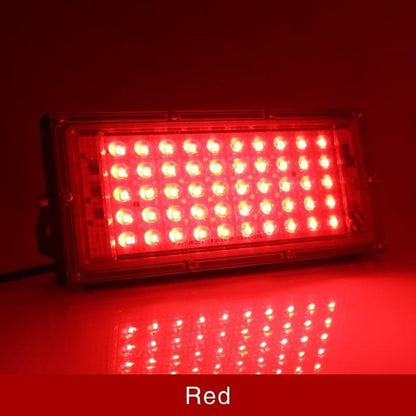 Led Flood Light 50W Outdoor Floodlight IP65 Waterproof LED Street Lamp Cold/Warm white Red Green Blue RGB Spotlight