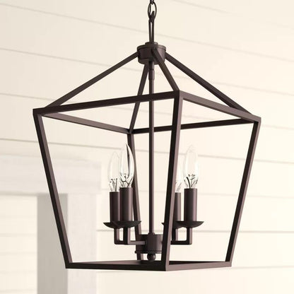 American Retro Iron Industry Wind Four-headed Chandeliers