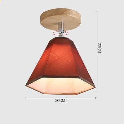 E27 Iron 5W Iron Ceiling Lamp Shade Pendant Light Covers and Shades Triangle Metal Ceiling Lampshades(Not includ bulb)
