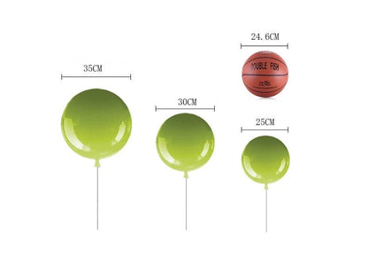 Dia 25cm 6 Colors Balloon Acrylic Pendant Light fixture home deco Bedroom Children Room E27 Energy-saving Lamps  Pendant Lamp