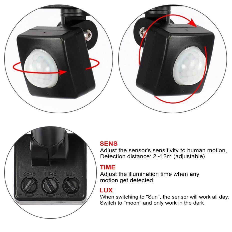 50W LED Flood Light With Motion Sensor Waterproof 20W PIR Floodlight Projector Lamp Outdoor Spotlight for Garden Street