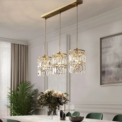 Modern Pendant Lamp Dining Crystal Pendant Lights For Bar Minimalist Crystal Lamp Bedroom Bedside Light Crystal Fixtures Kitchen