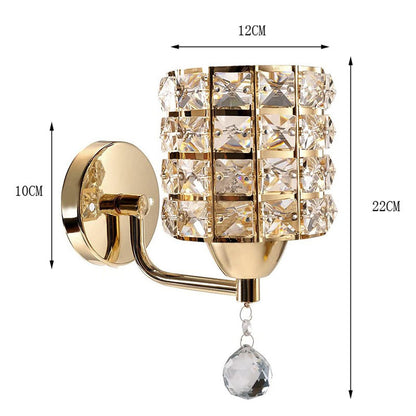Decorative Crystal Wall Lamps Simple Cyrstal Wall Lights for Bedroom Living Room Crystal Wall Lighting