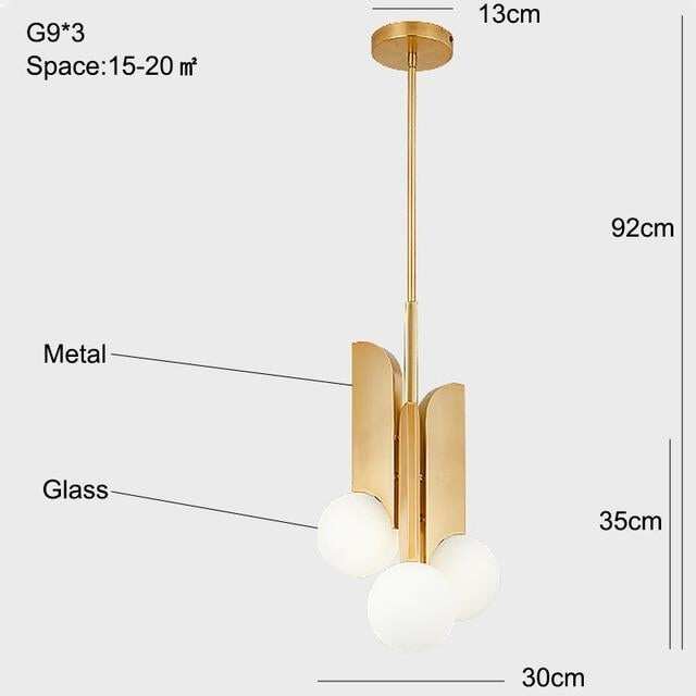 Modern Gold Pendant Light Bedroom White Glass Hanging Led Lamp Kitchen Minimalist Fixtures Dining Room Pendant Lamp Bathroom