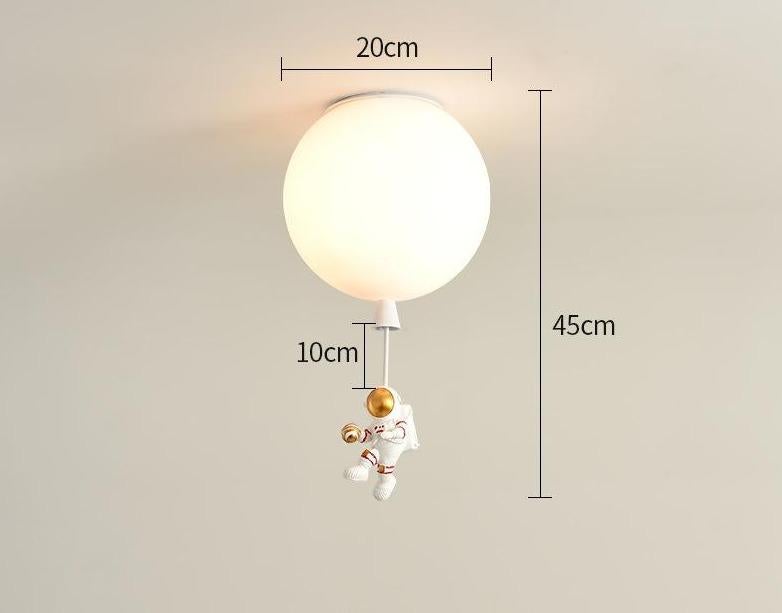 Creative Astronaut Children's Room Lamp Bedroom Ceiling Lamp
