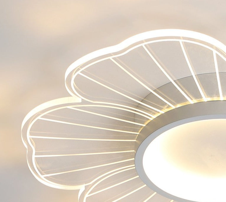 New Modern Minimalist Flower LED Bedroom Ceiling Lamp
