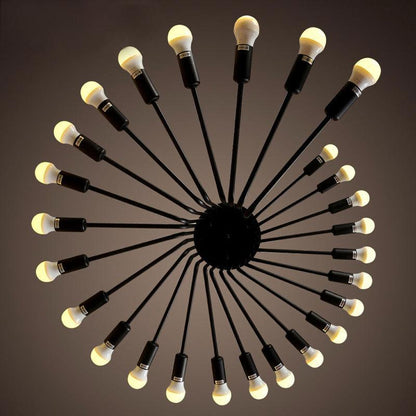 16/26Heads American Country Retro Ceiling Fixture Pendant Light Vintage Style Metal Art Lamp Industrial Loft Retro Droplight