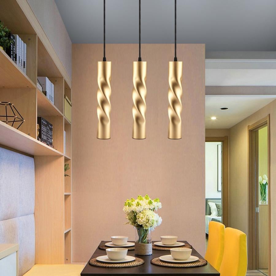 Cylinder Pipe Pendant Lights Kitchen Island Dining Room Bar Counter Lights