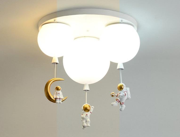 Creative Astronaut Children's Room Lamp Bedroom Ceiling Lamp