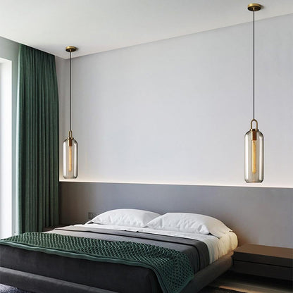 Postmodern Ins Pendant Lights Luxury Restaurant Lamps Nordic Bar Bedroom Bedside Glass Ball Single Hanging Lamp