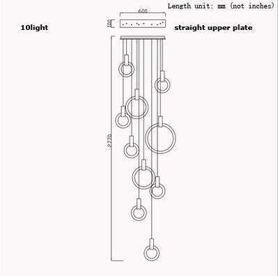 LED Nordic Wooden Iron Acryl Rings DIY LED Lamp LED Light.Pendant Lights.Pendant Lamp.Pendant light For Dinning Room Foyer
