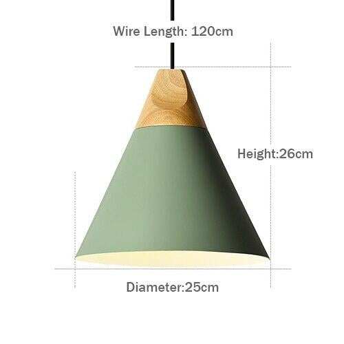 LED Pendant Lights Aluminum Wood Pendant Lamps E27 Modern Hang Lamp Kitchen Restaurant Bar bedroom living room light fixtures