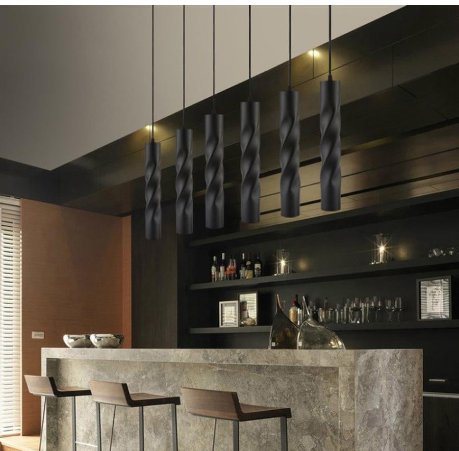 Cylinder Pipe Pendant Lights Kitchen Island Dining Room Bar Counter Lights